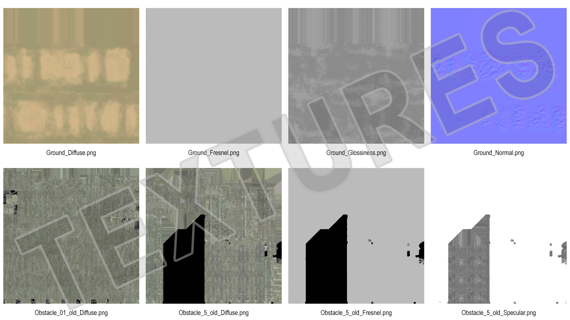 Military Training Obstacles Course Worn 3D model