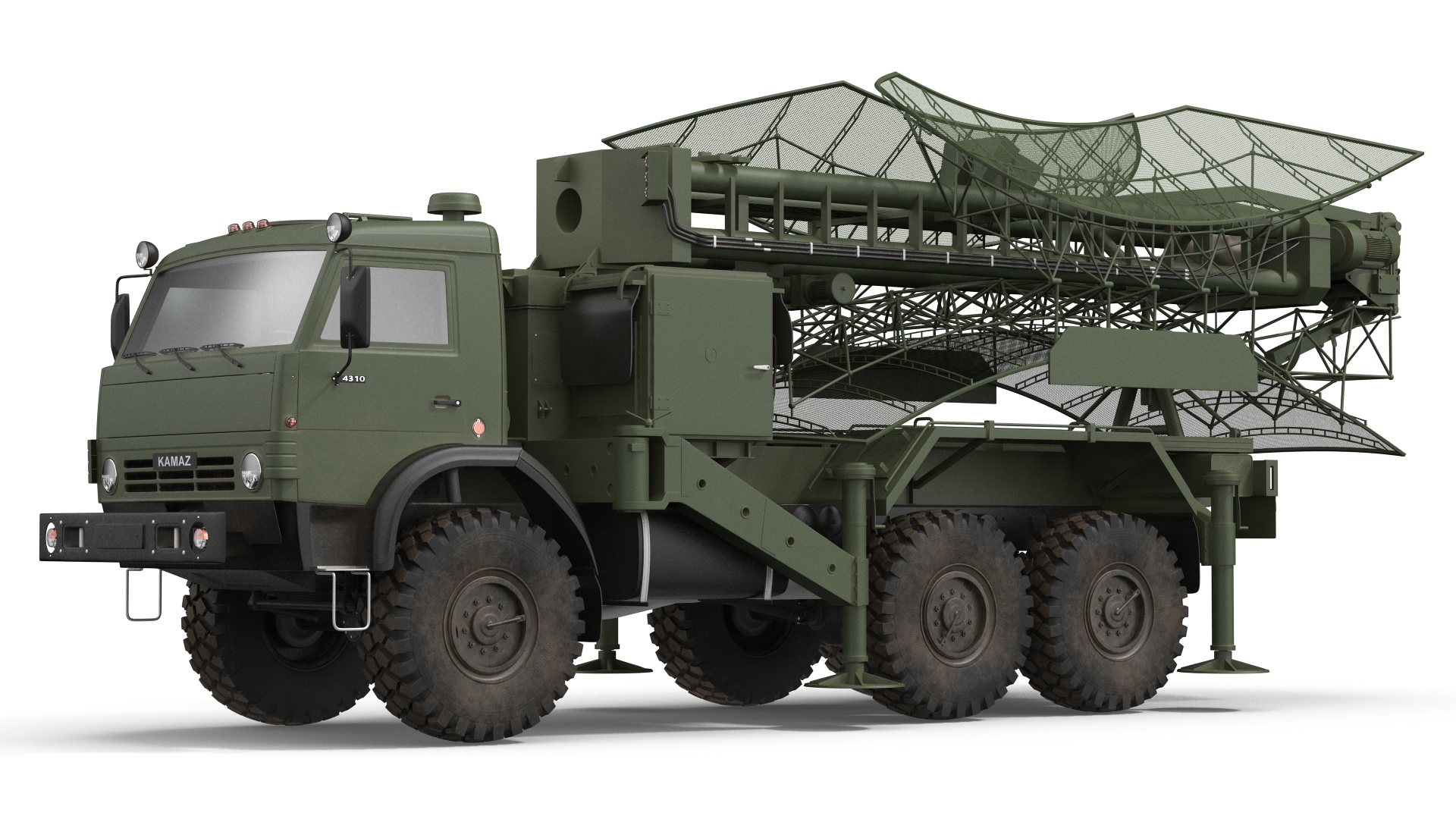 3D Kasta 2E2 Antenna Truck model