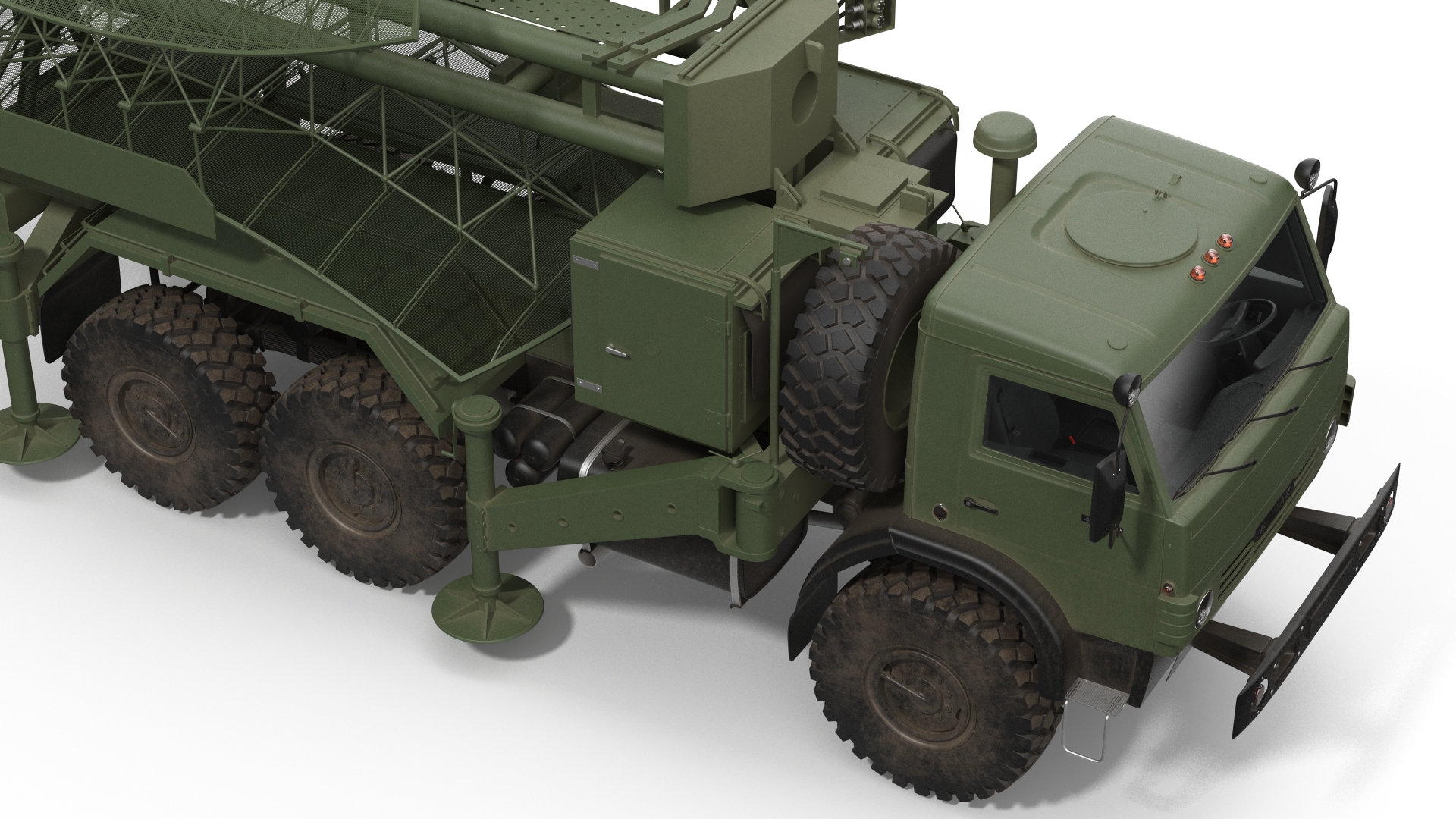 3D Kasta 2E2 Antenna Truck model