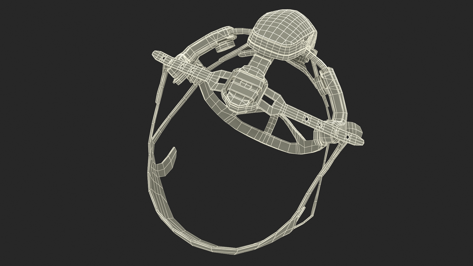 3D model Electroencephalography EEG Headset Nihon Kohden AE-120A