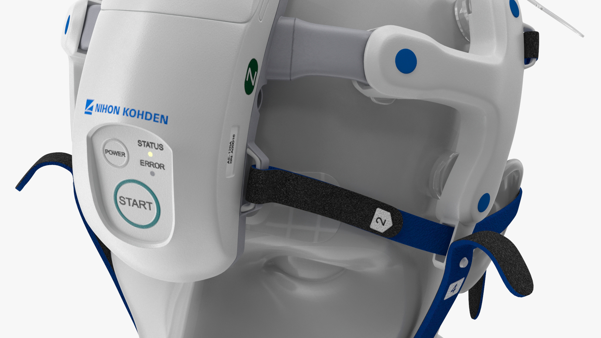 3D model Electroencephalography EEG Headset Nihon Kohden AE-120A