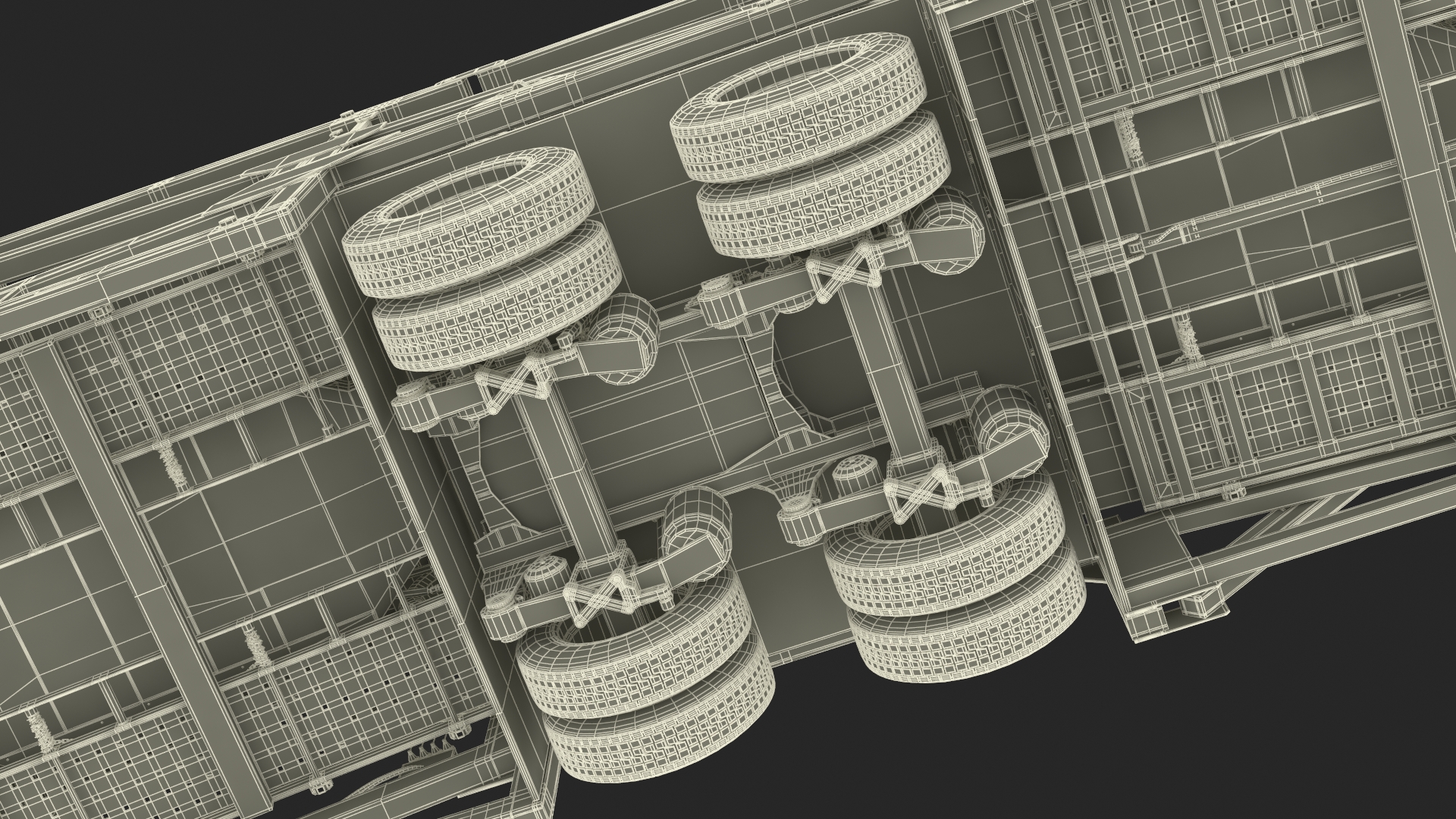 3D Marmon Truck with Car Carrier Loaded Cars