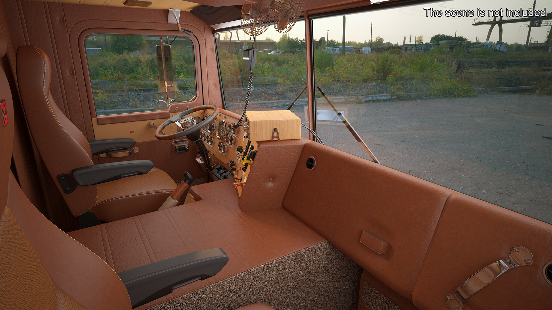 3D Marmon Truck with Car Carrier Loaded Cars
