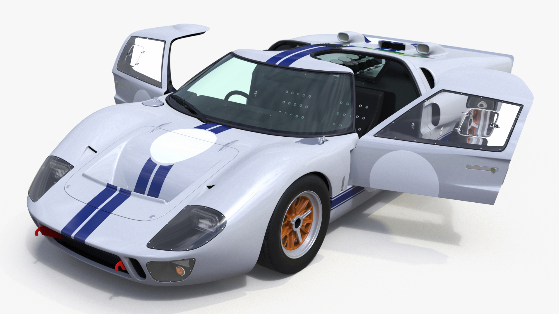 3D Marmon Truck with Car Carrier Loaded Cars