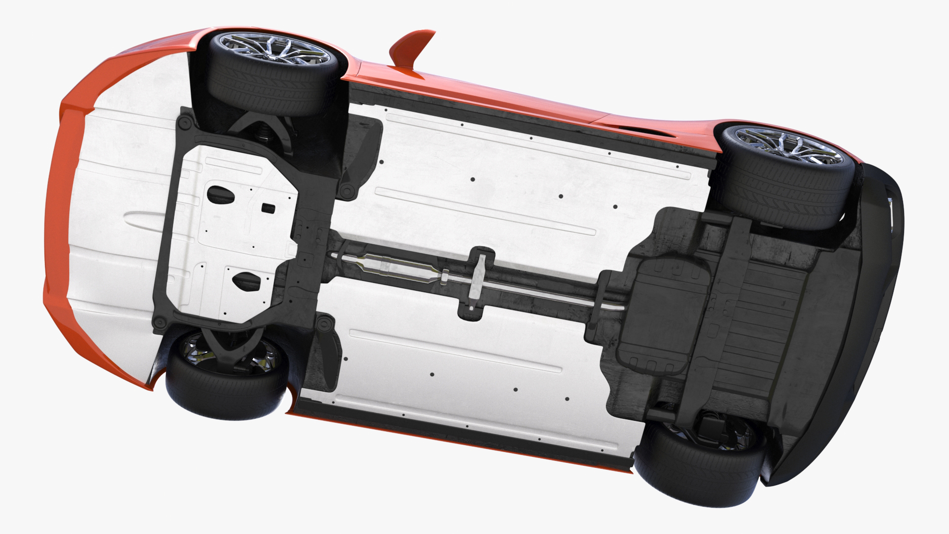 3D Marmon Truck with Car Carrier Loaded Cars