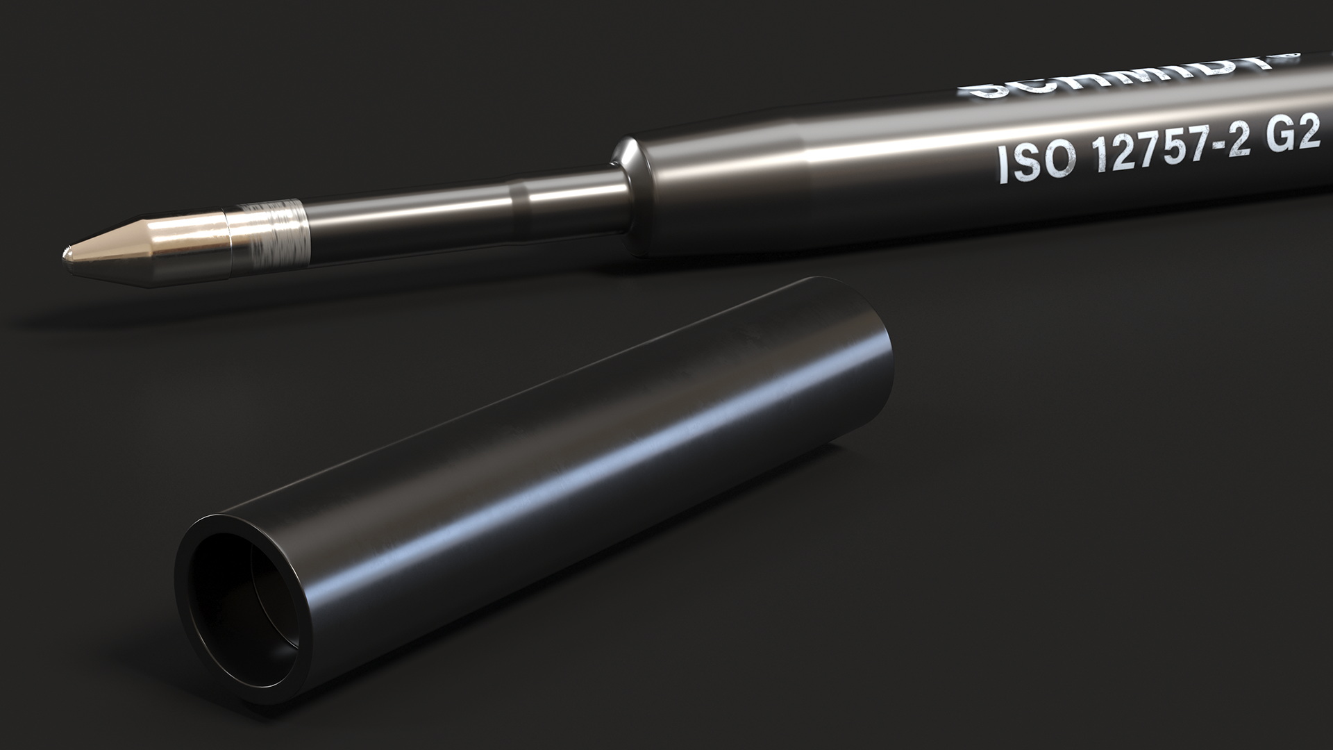 Black Schmidt P900 Ballpoint Pen Refill 3D model