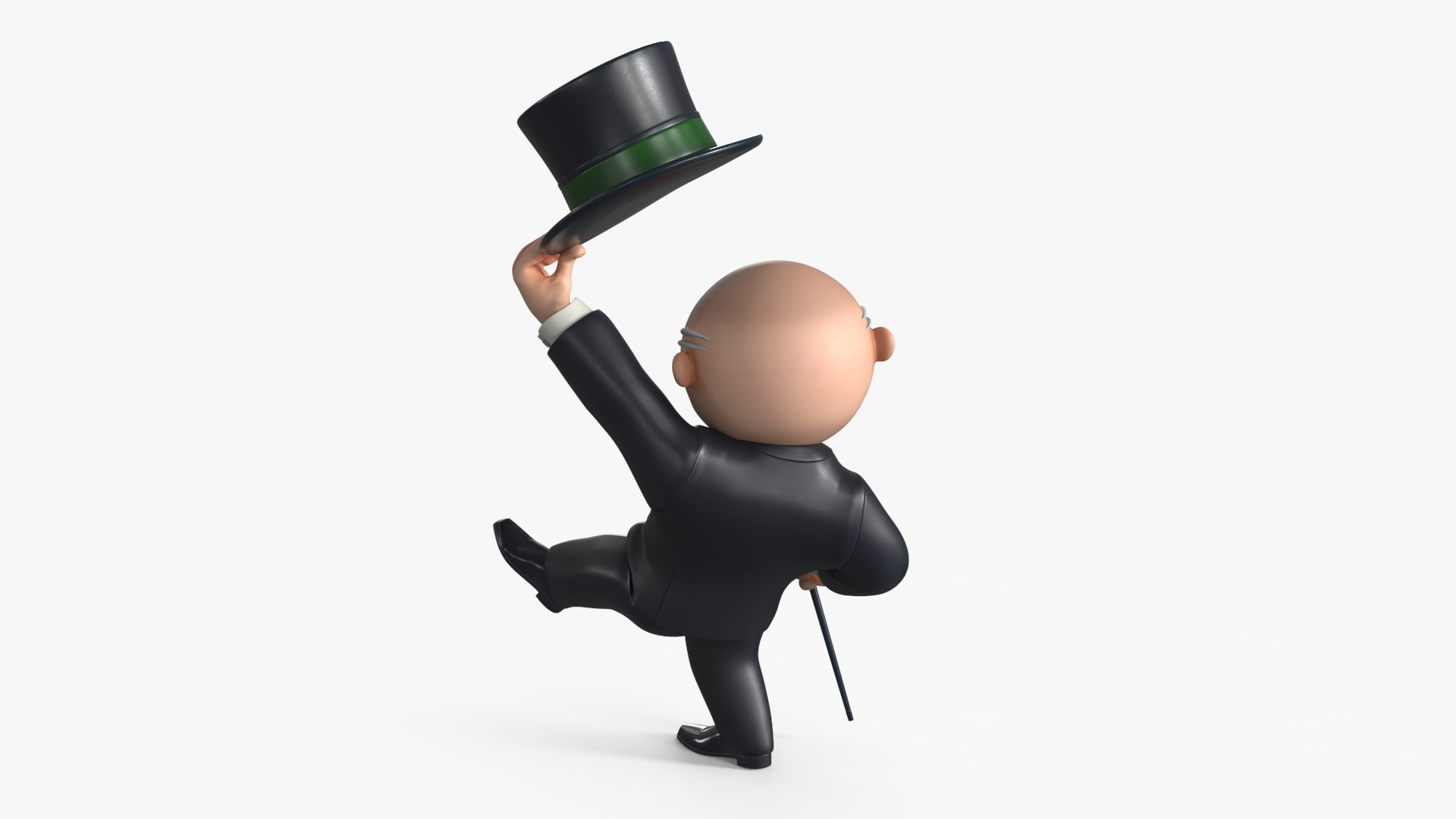 Mr Monopoly Hello Pose 3D