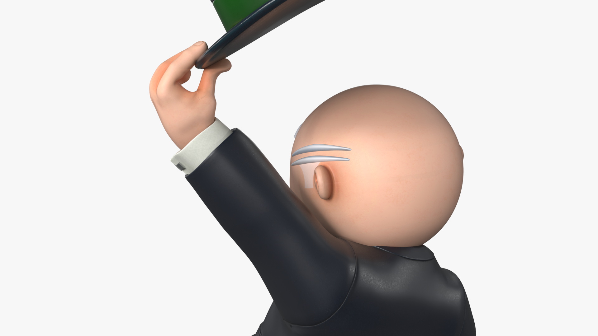 Mr Monopoly Hello Pose 3D