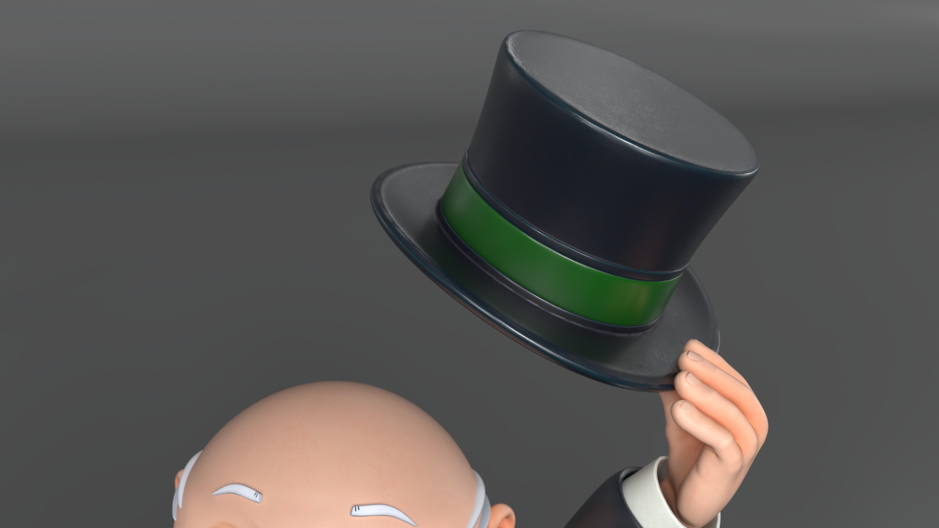 Mr Monopoly Hello Pose 3D