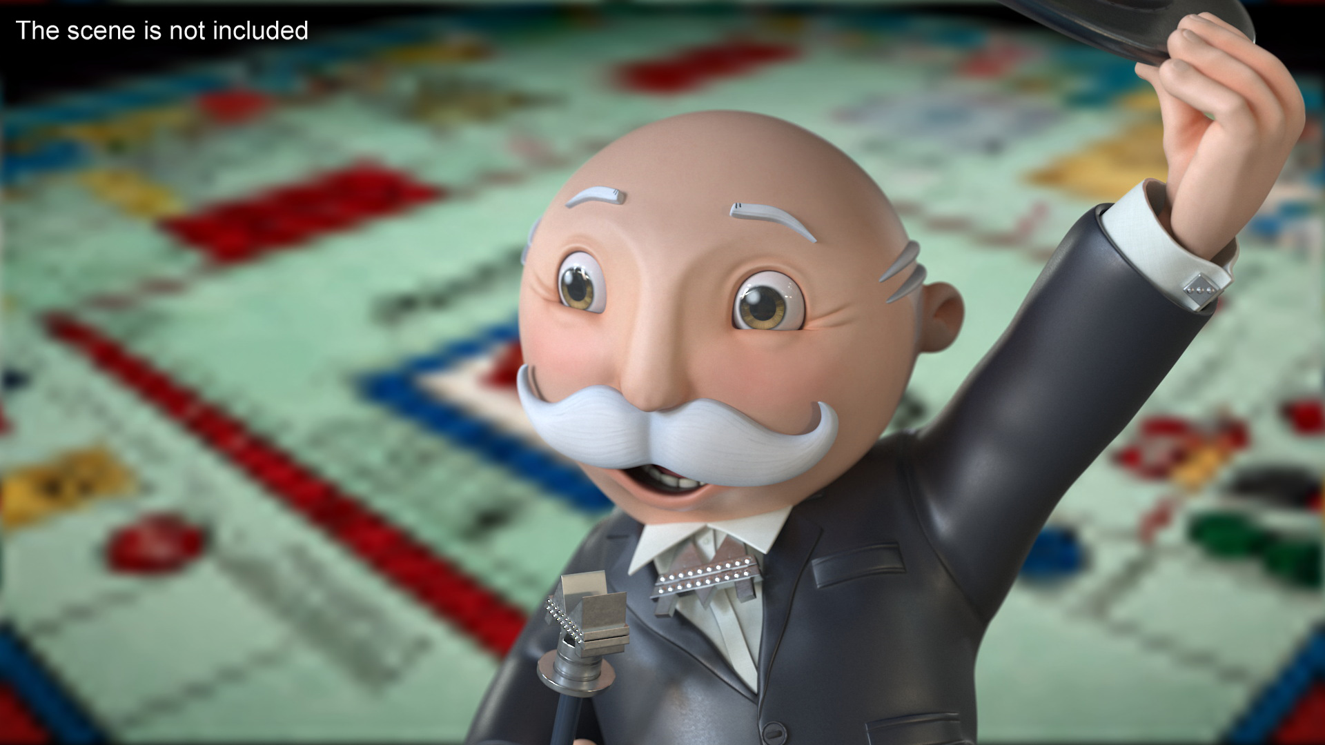 Mr Monopoly Hello Pose 3D