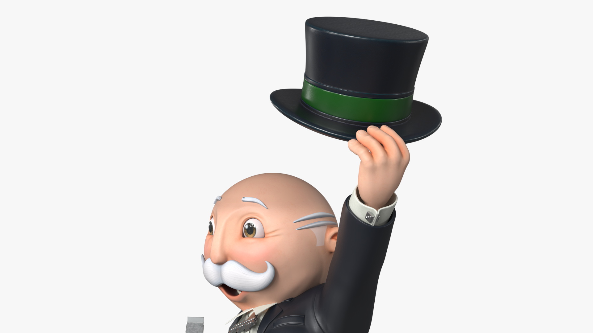 Mr Monopoly Hello Pose 3D