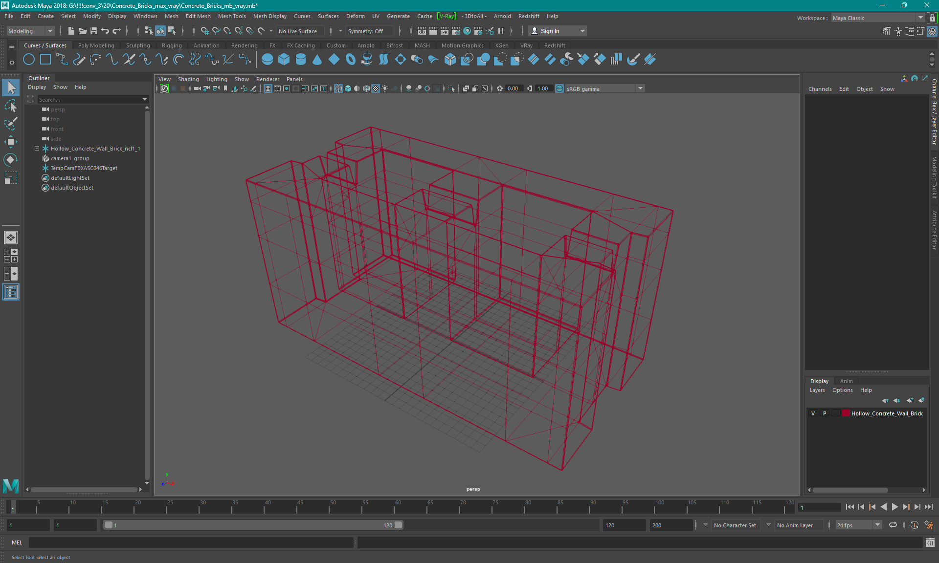 3D model Concrete Bricks