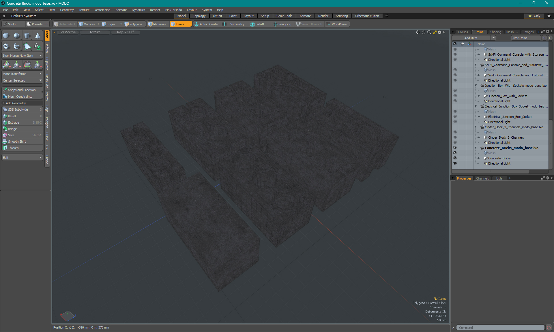 3D model Concrete Bricks