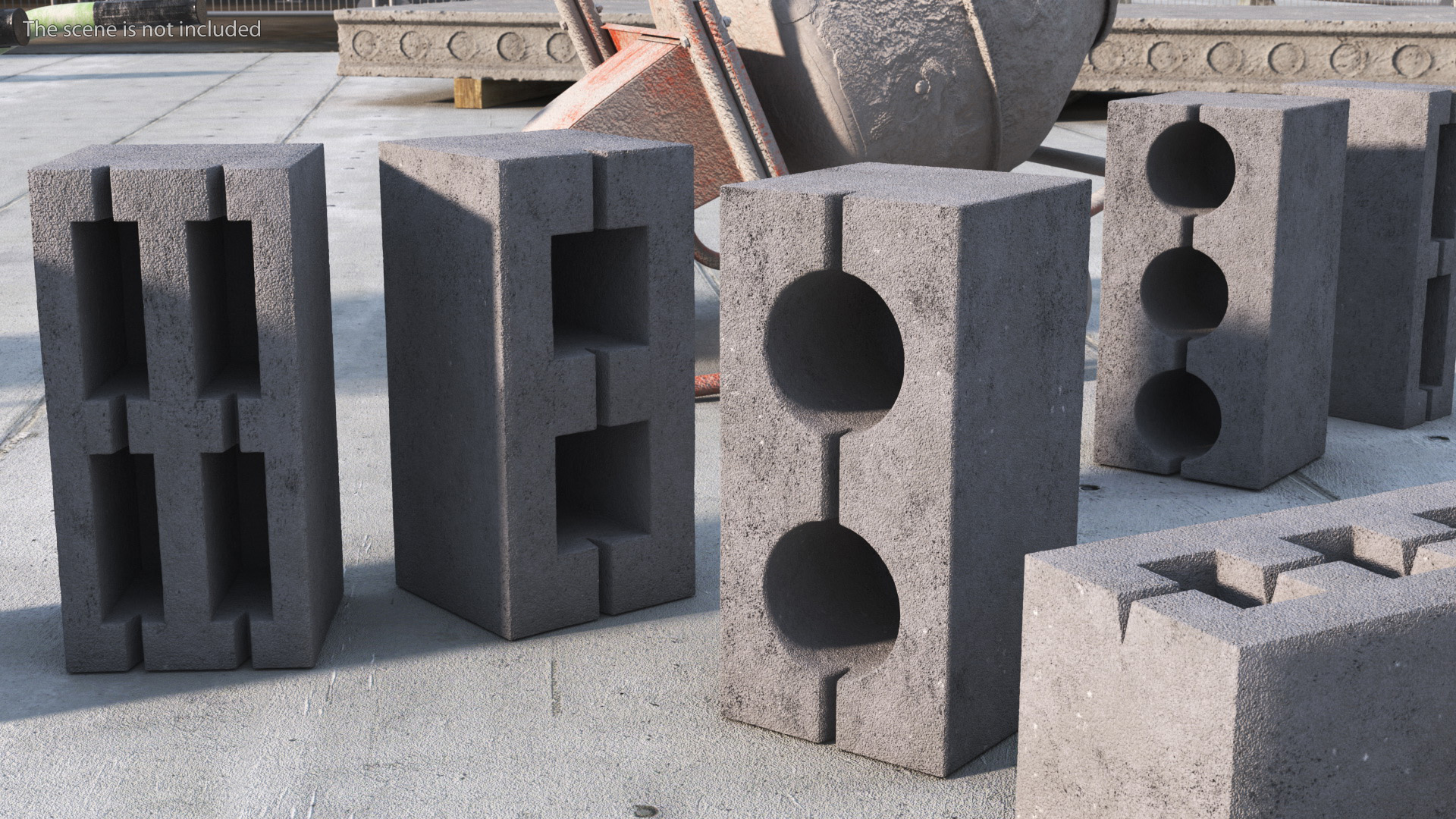 3D model Concrete Bricks