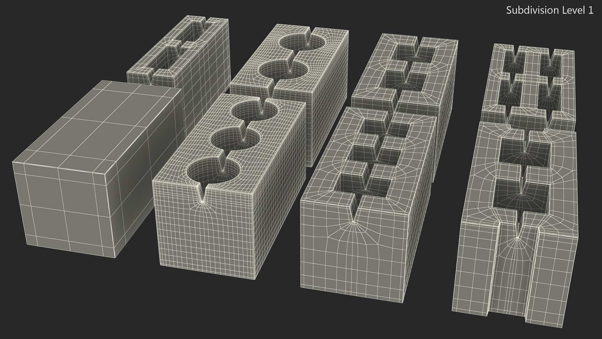 3D model Concrete Bricks
