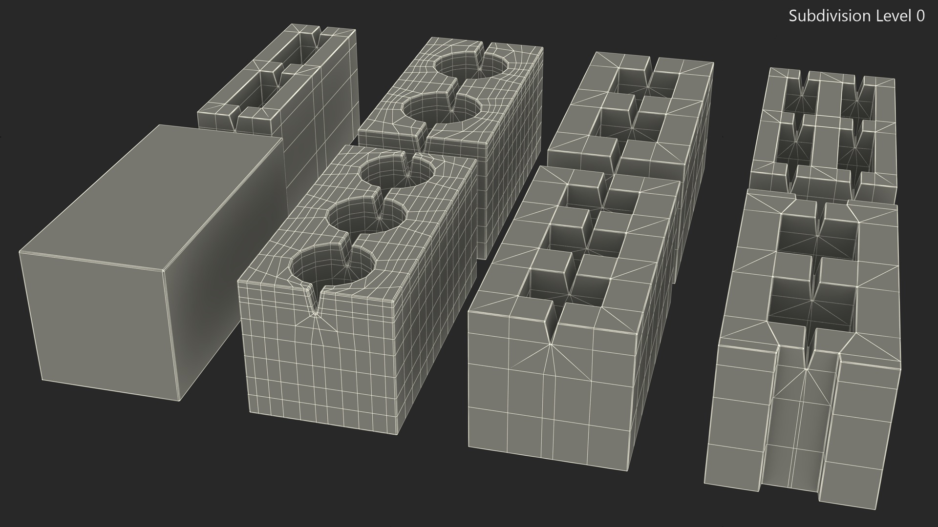 3D model Concrete Bricks