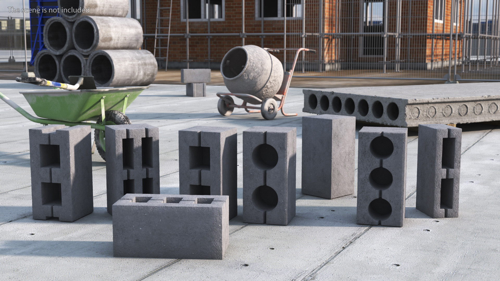 3D model Concrete Bricks