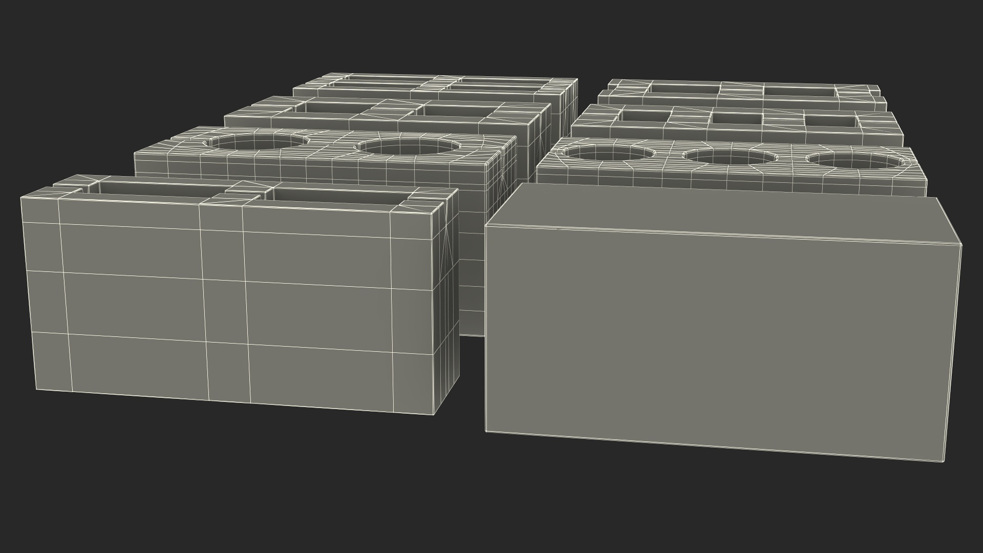 3D model Concrete Bricks