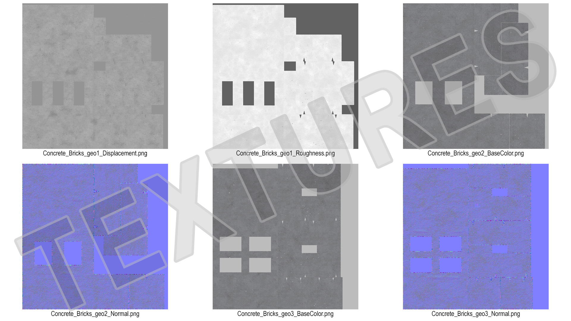 3D model Concrete Bricks