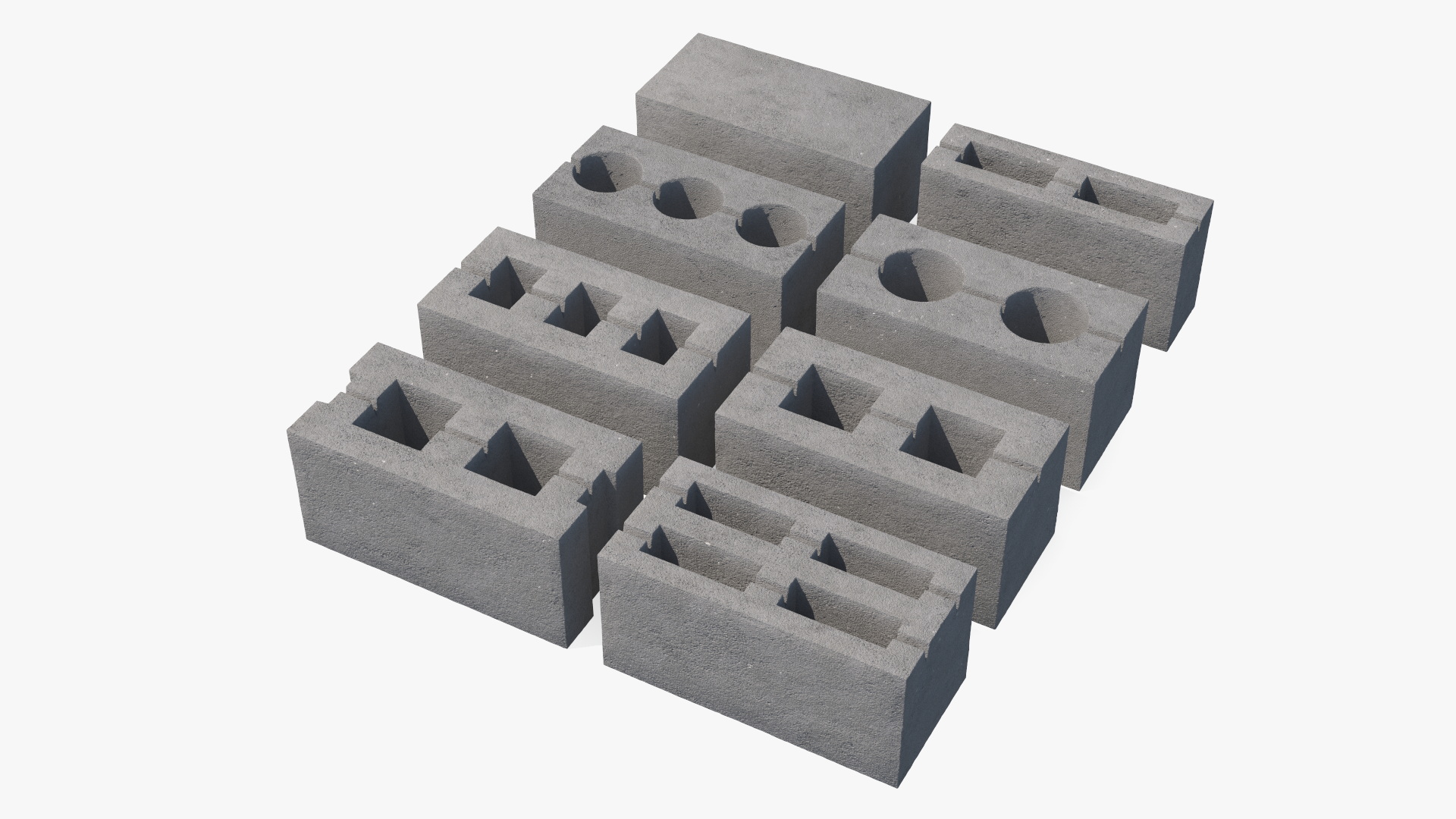 3D model Concrete Bricks