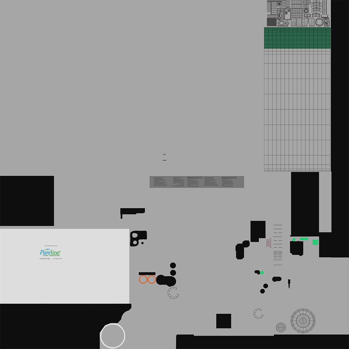 Oxygen Cylinder E Tank 3D