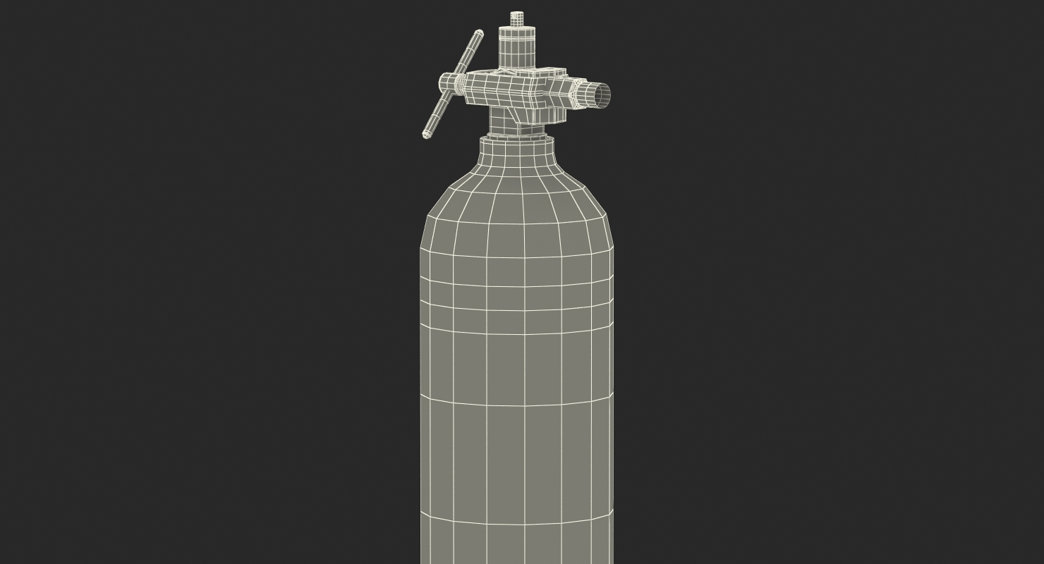 Oxygen Cylinder E Tank 3D