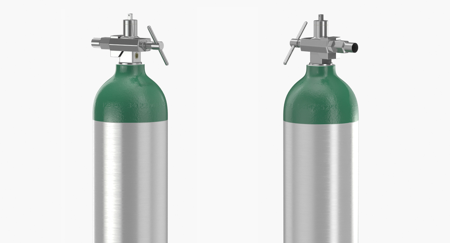 Oxygen Cylinder E Tank 3D
