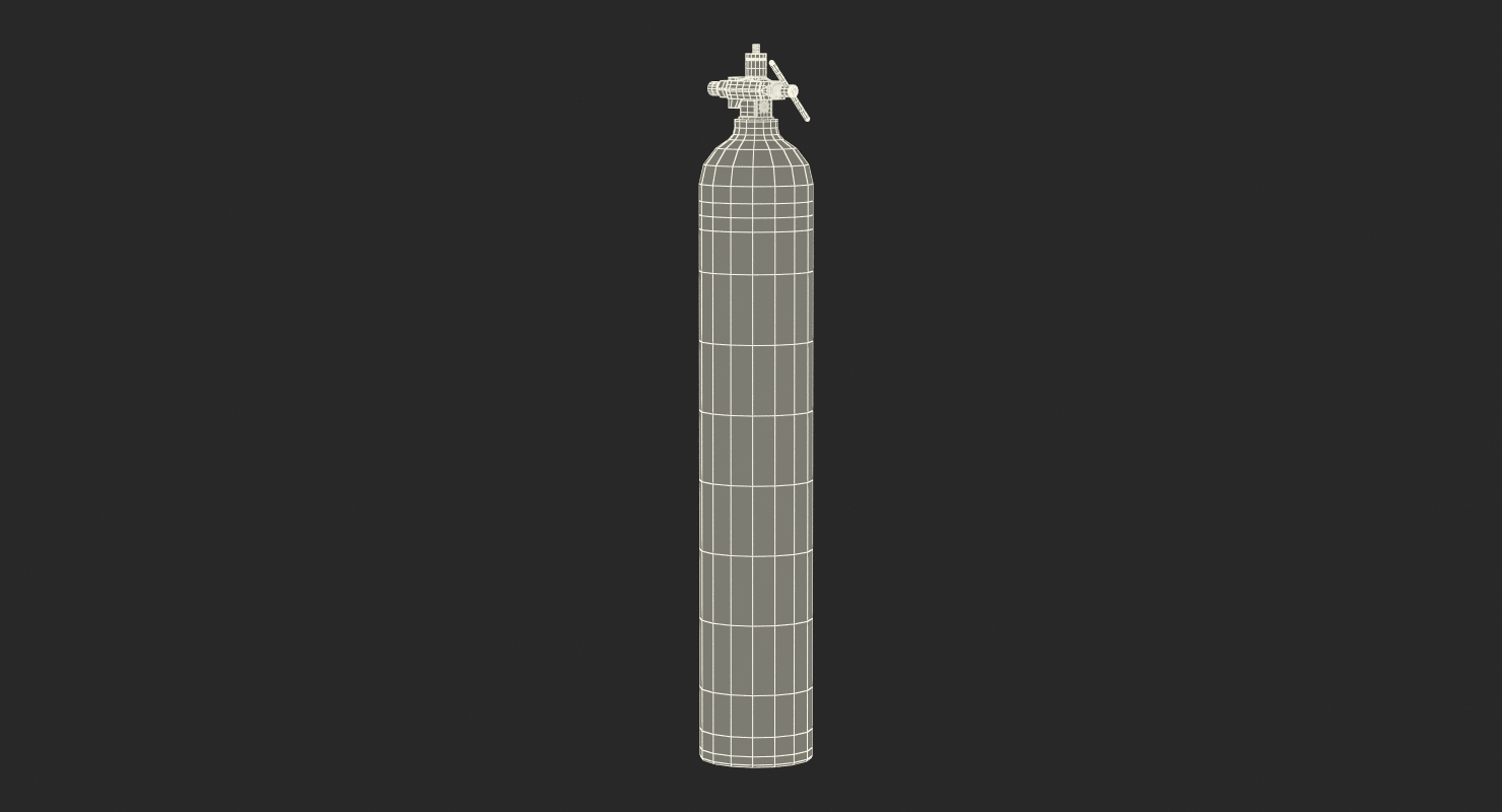 Oxygen Cylinder E Tank 3D