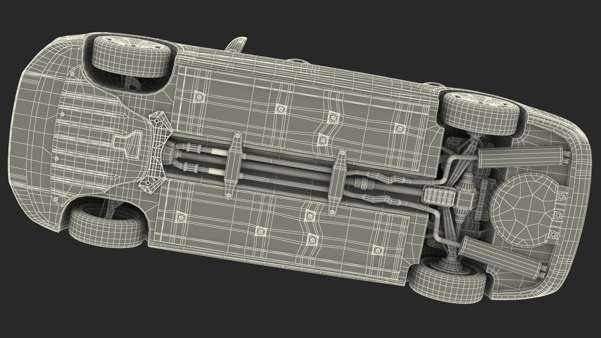 3D Luxury Sedan Horch Audi A8L Simple Interior model