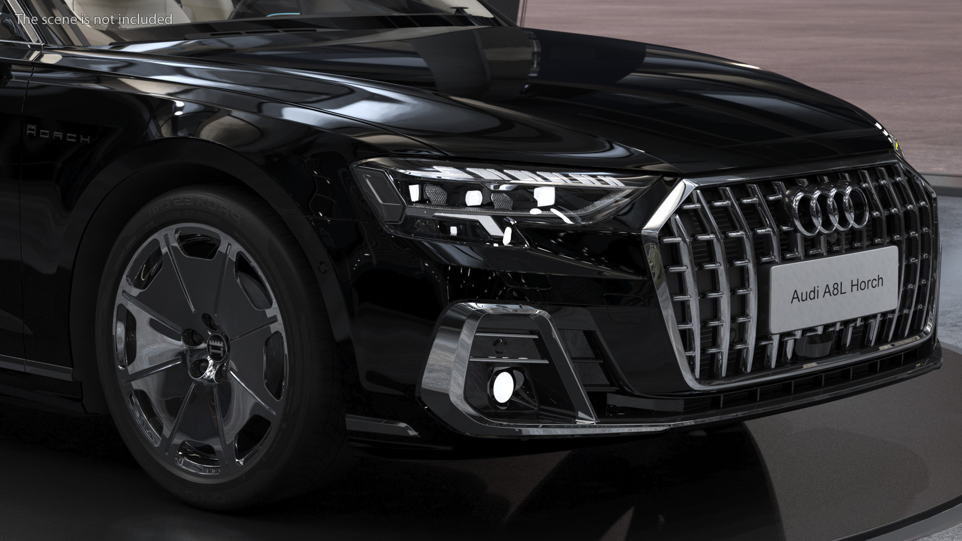 3D Luxury Sedan Horch Audi A8L Simple Interior model