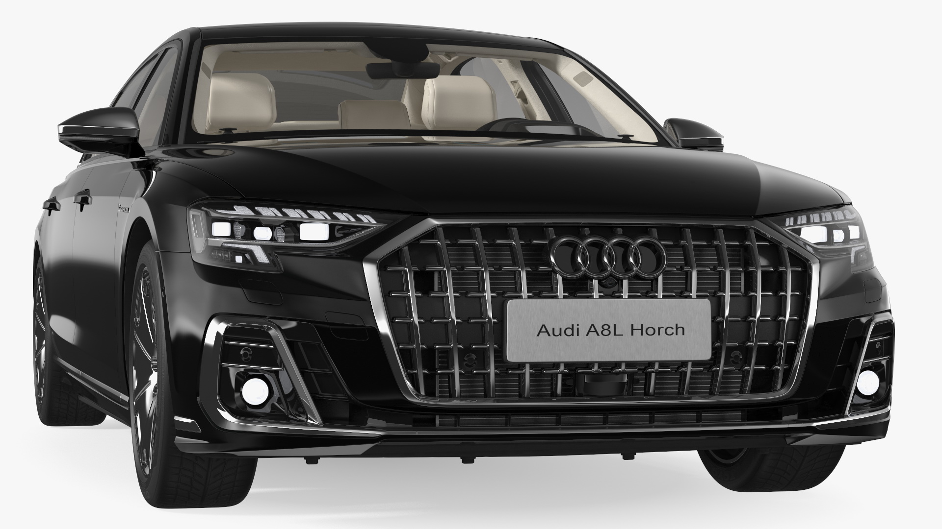 3D Luxury Sedan Horch Audi A8L Simple Interior model