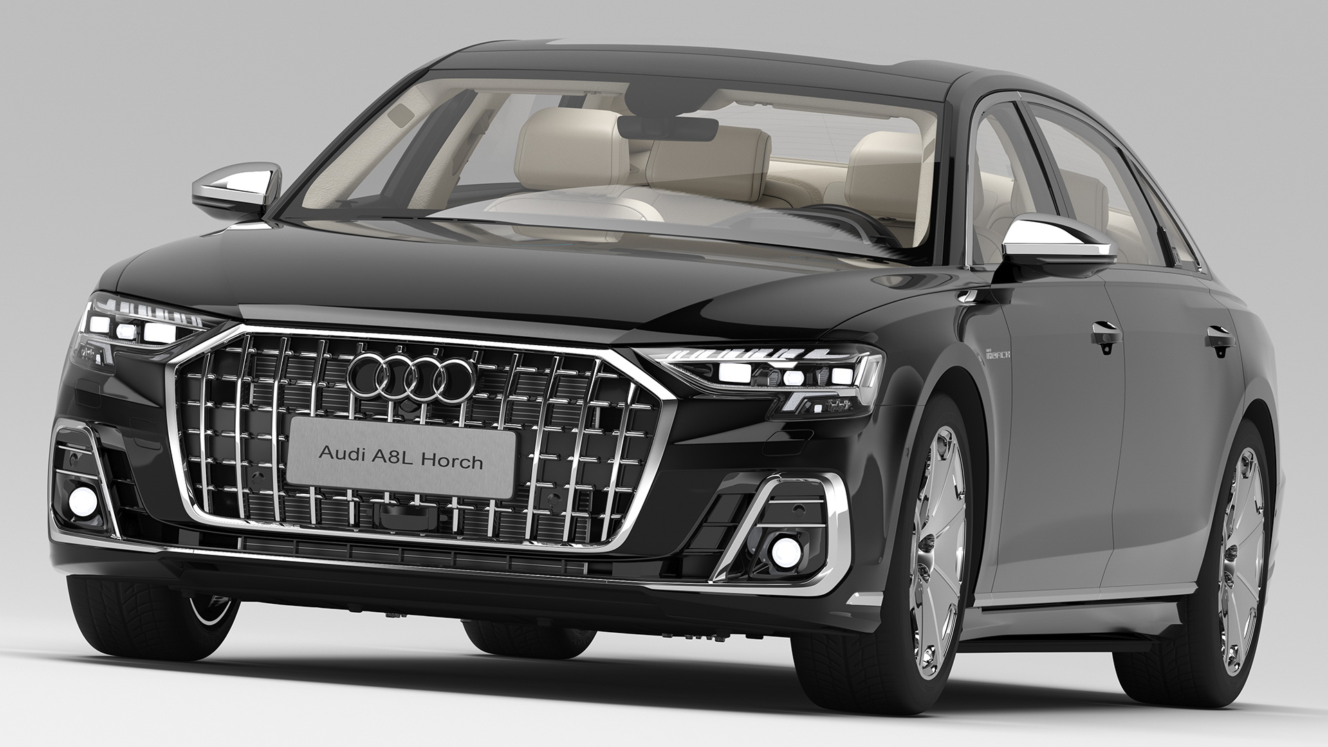 3D Luxury Sedan Horch Audi A8L Simple Interior model