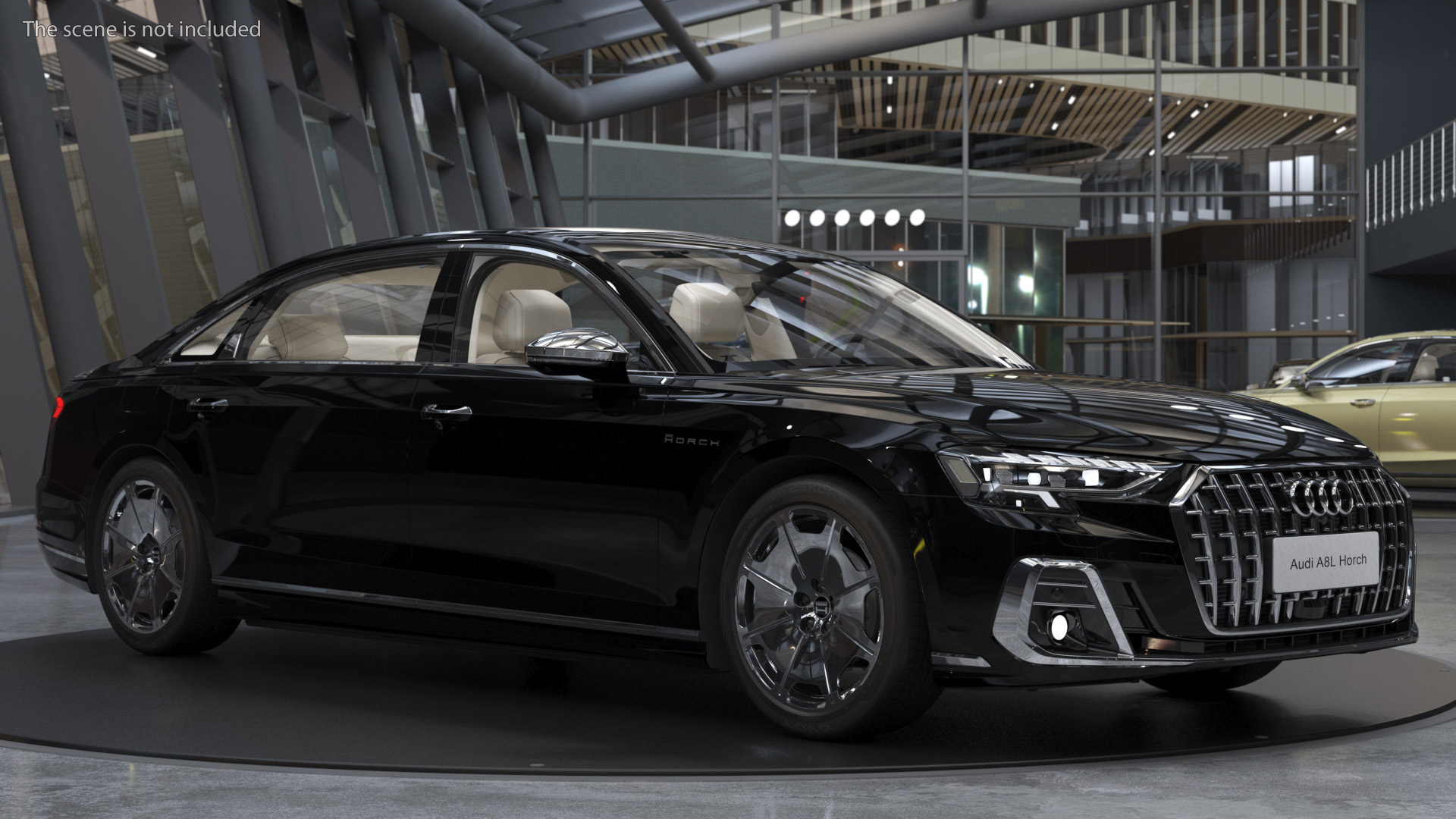 3D Luxury Sedan Horch Audi A8L Simple Interior model