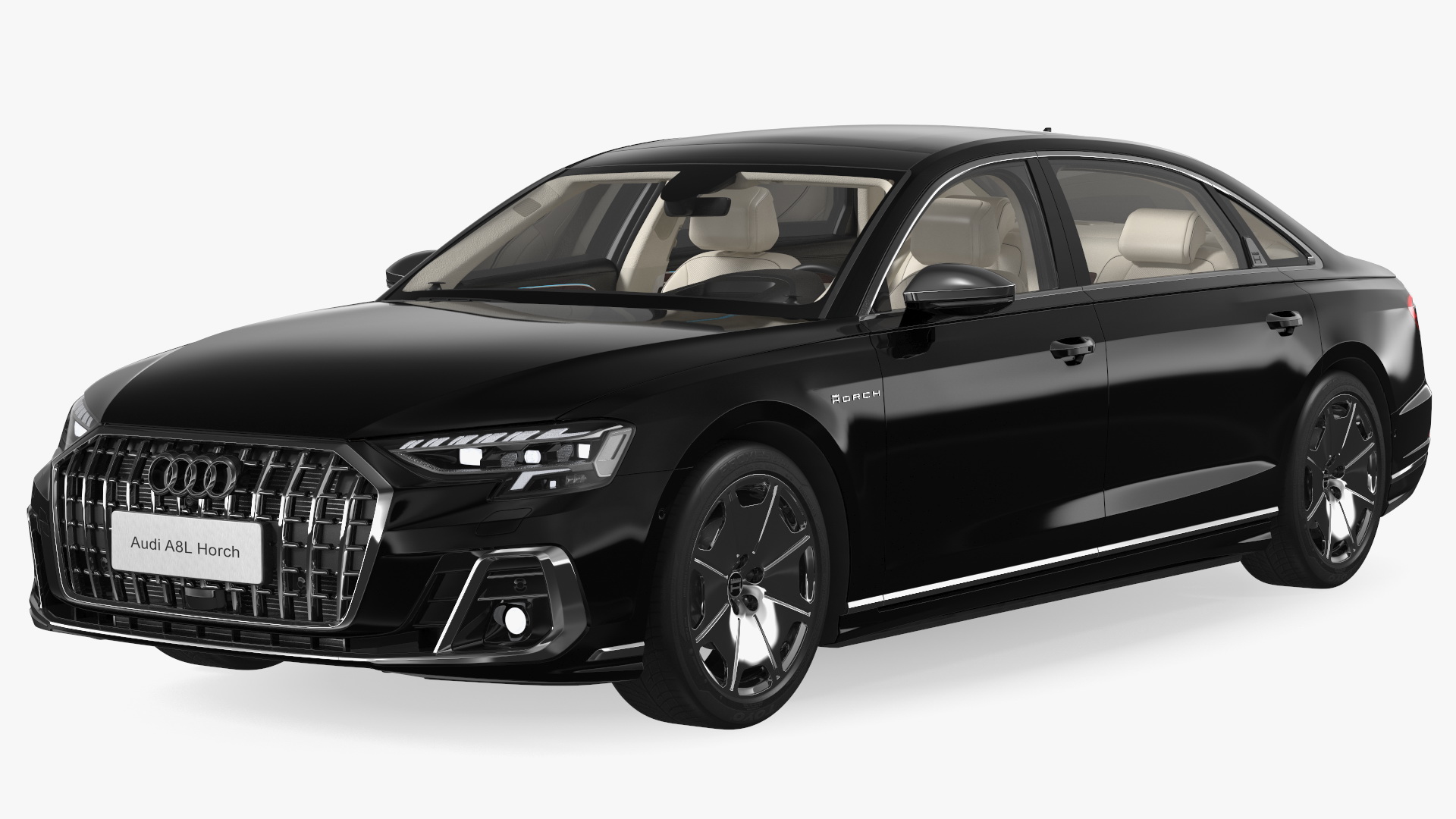 3D Luxury Sedan Horch Audi A8L Simple Interior model