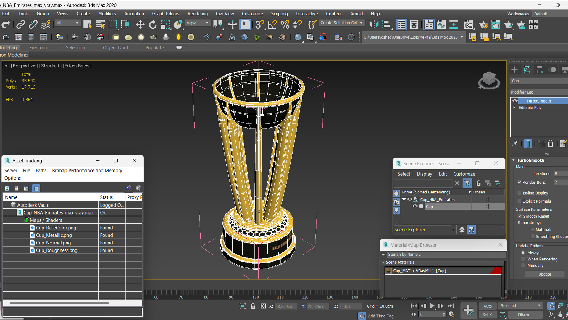 3D Cup NBA Emirates