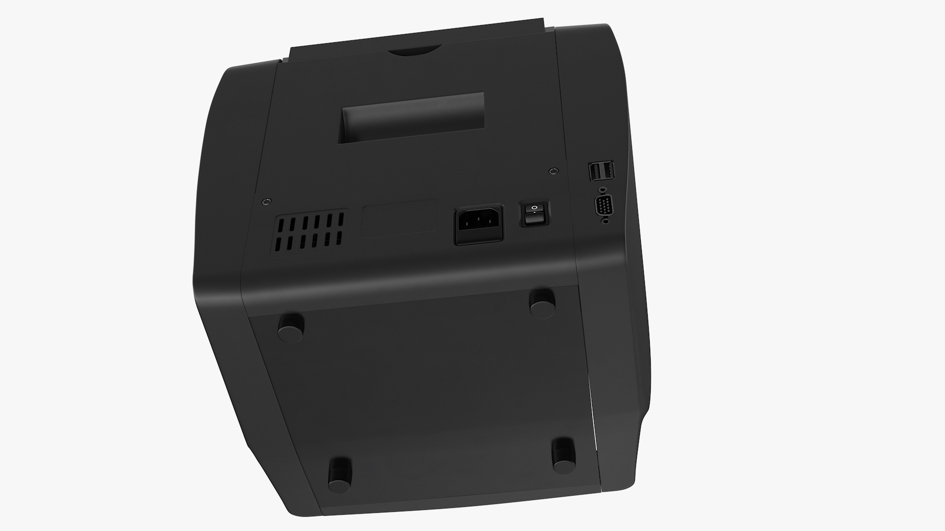 Currency Counter with Dollar Bills 3D model