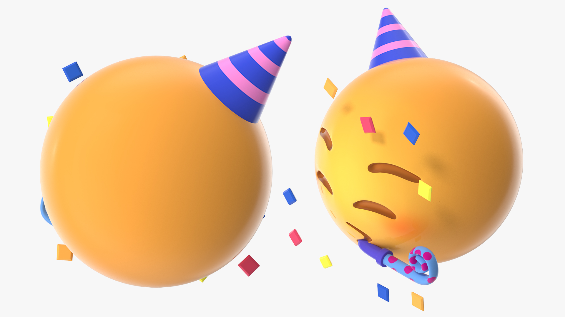 3D Party Face Emoji