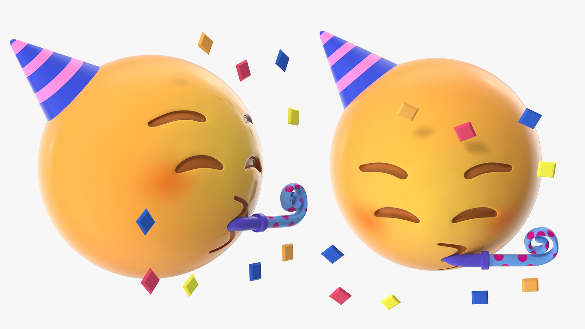 3D Party Face Emoji