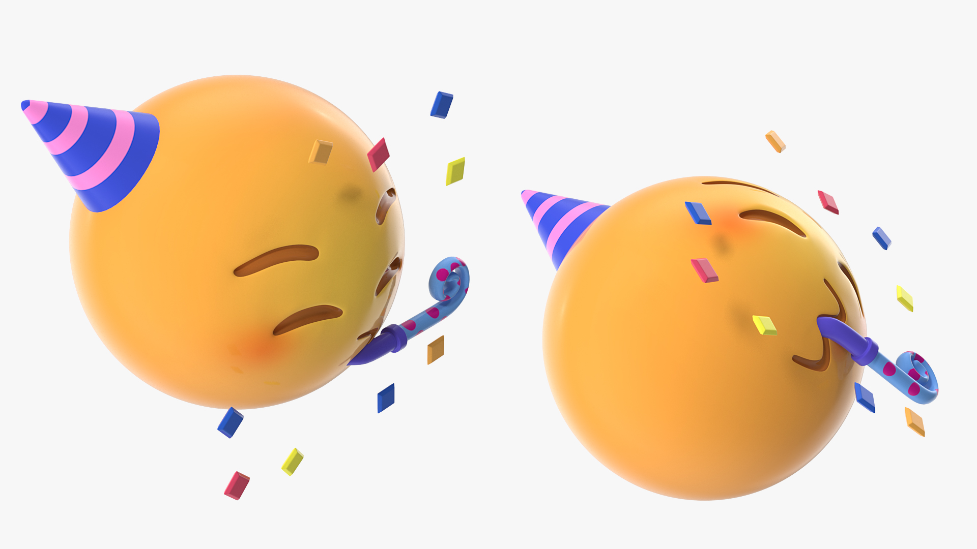 3D Party Face Emoji