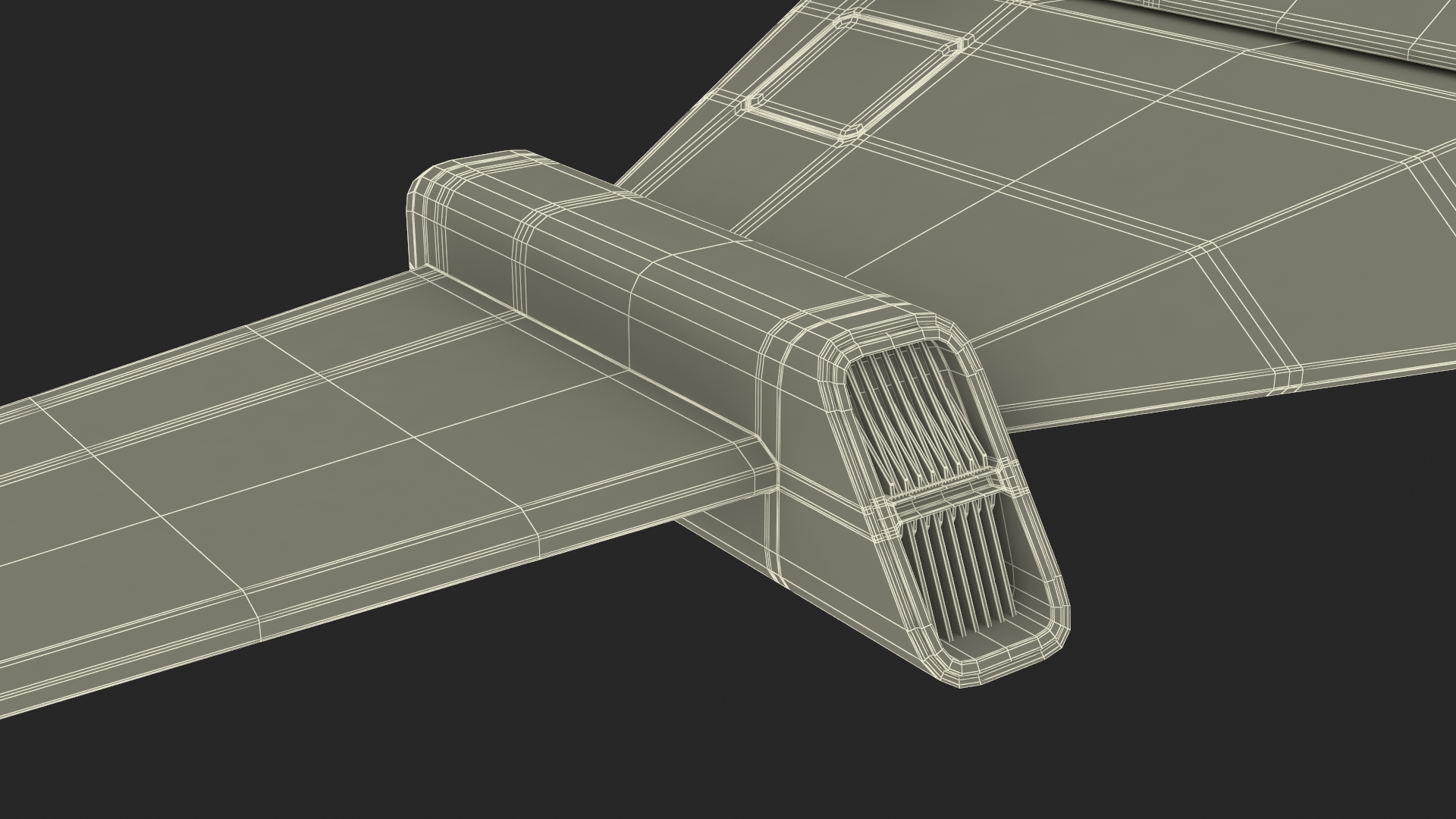 3D Futuristic Space Fighter Aircraft model