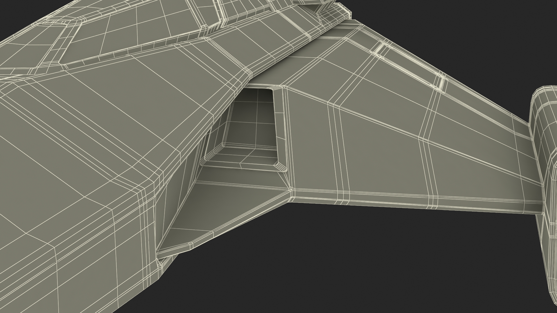 3D Futuristic Space Fighter Aircraft model