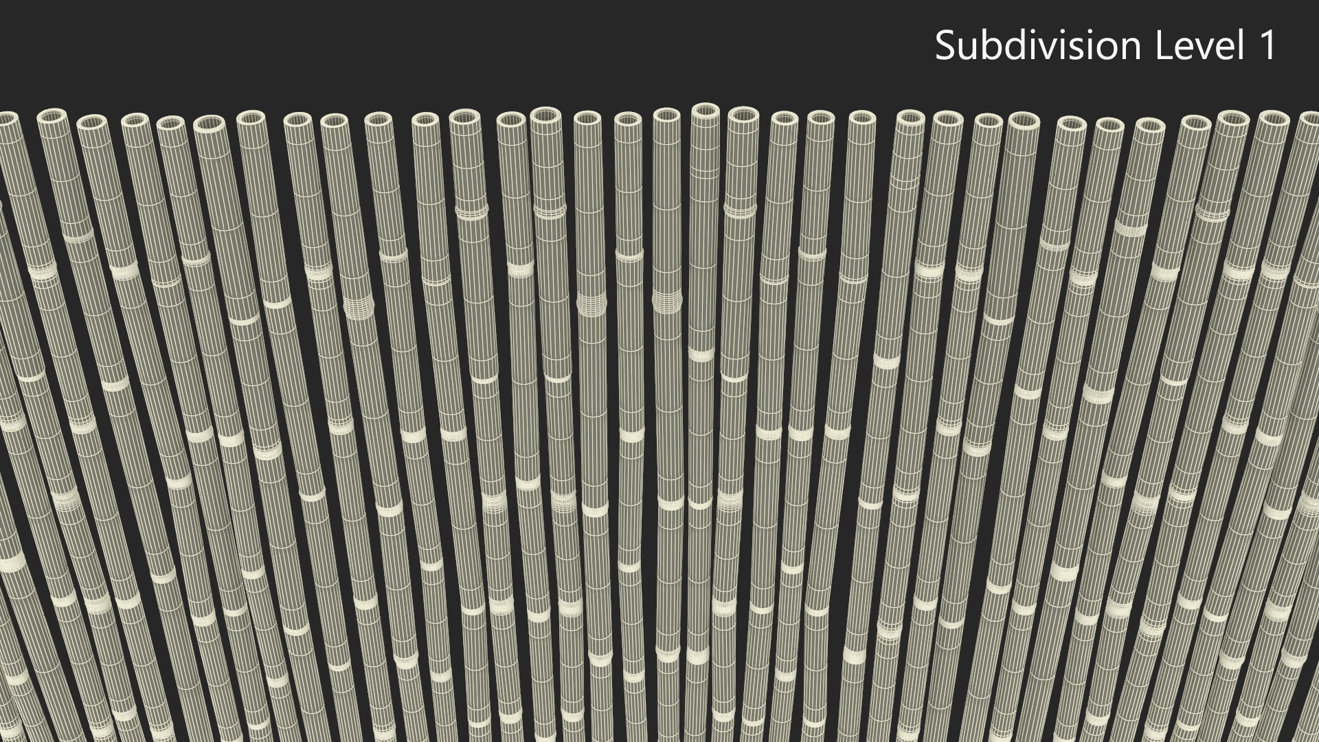 3D model Bamboo Wall Covering
