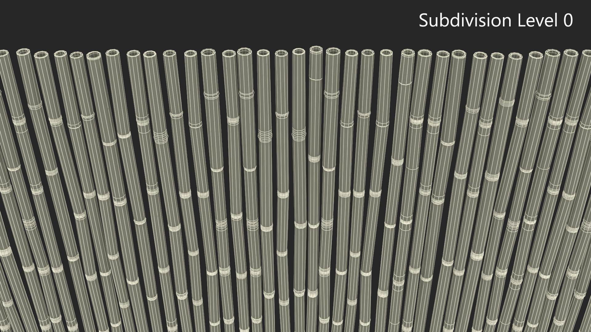 3D model Bamboo Wall Covering