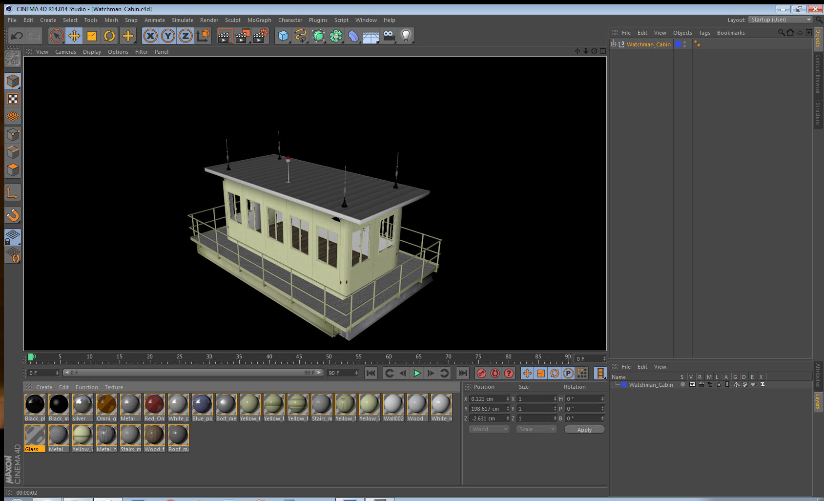 Watchman Cabin 3D model