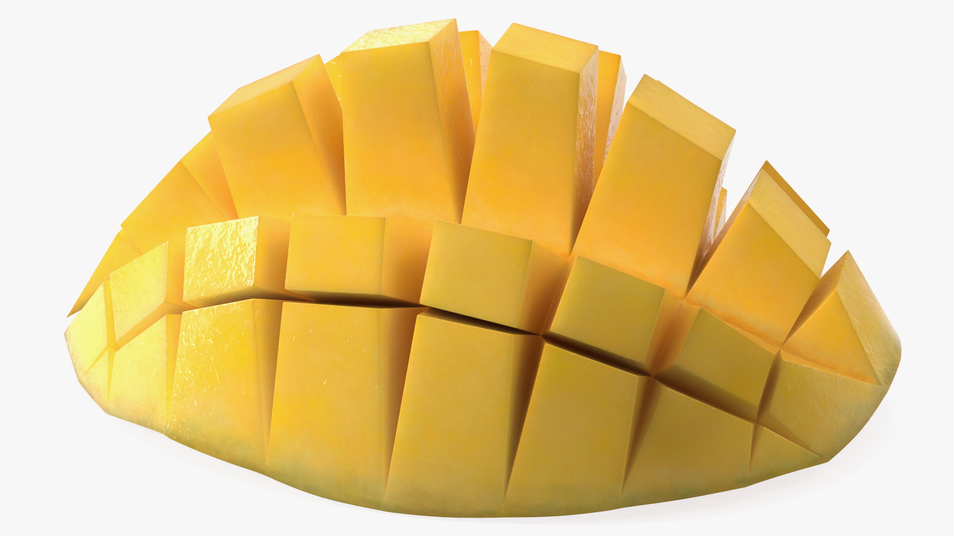 Mango Cut in Squares Red 3D model