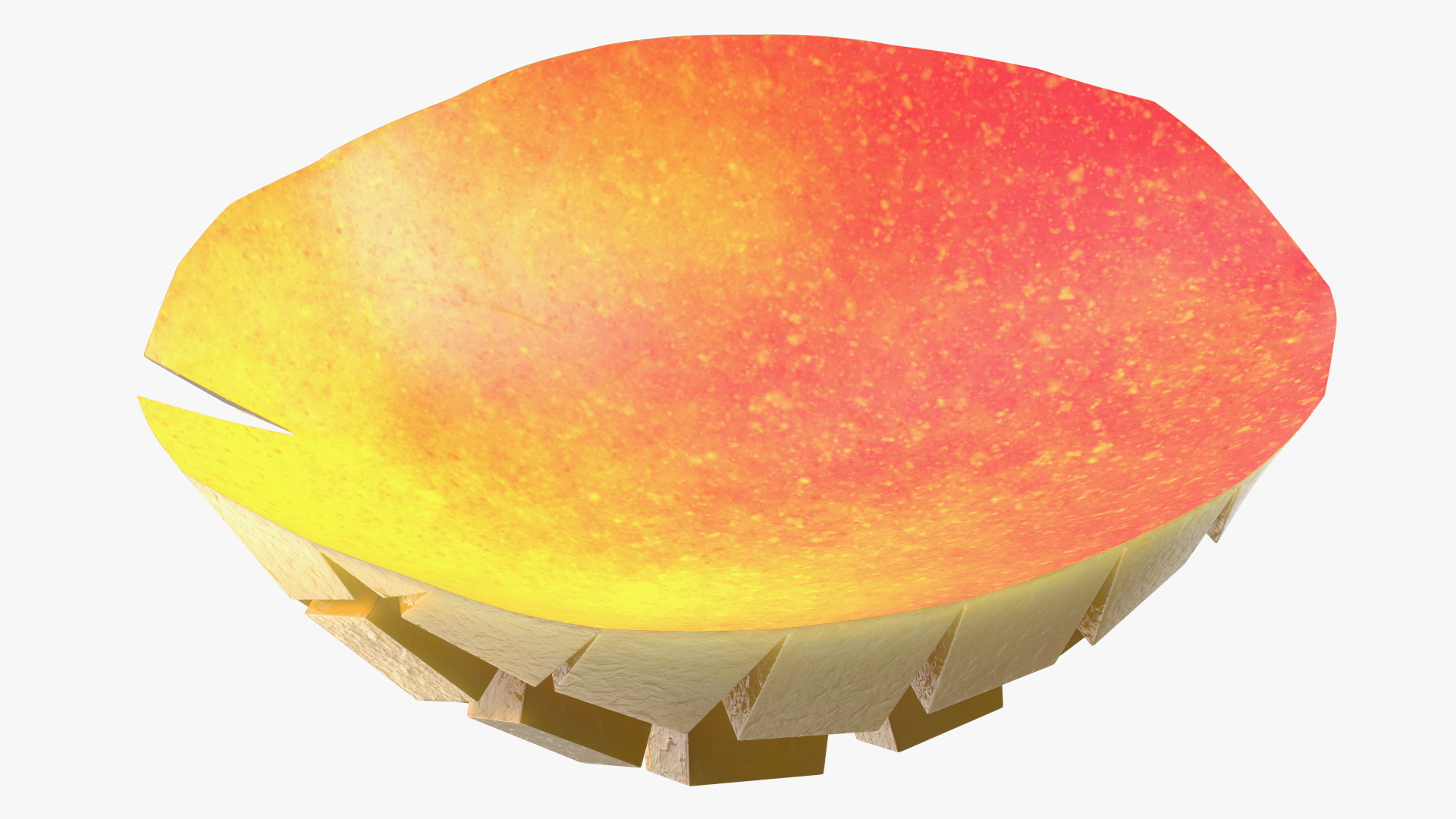 Mango Cut in Squares Red 3D model