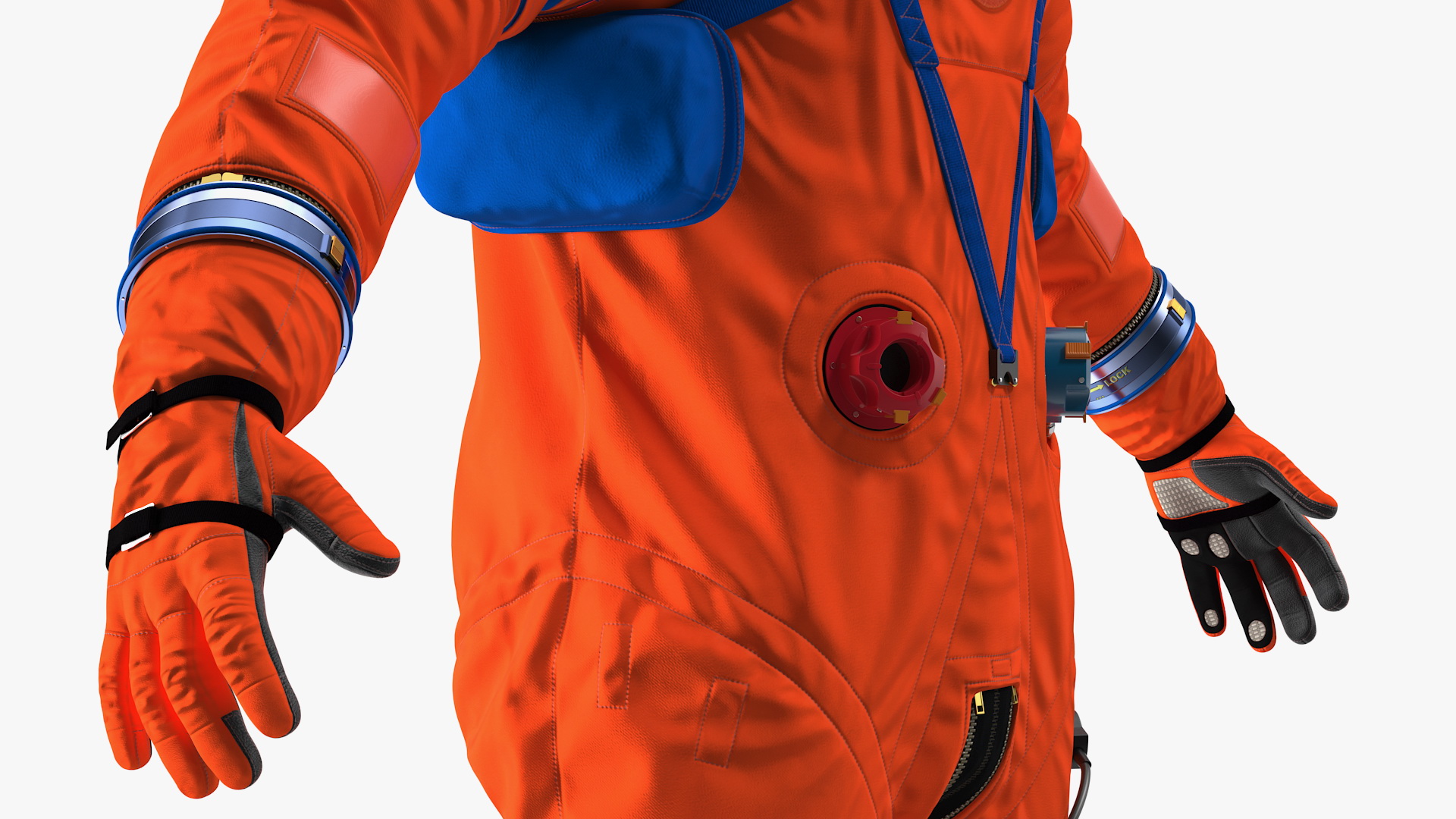3D Orion Crew Survival System Spacesuit Rigged model