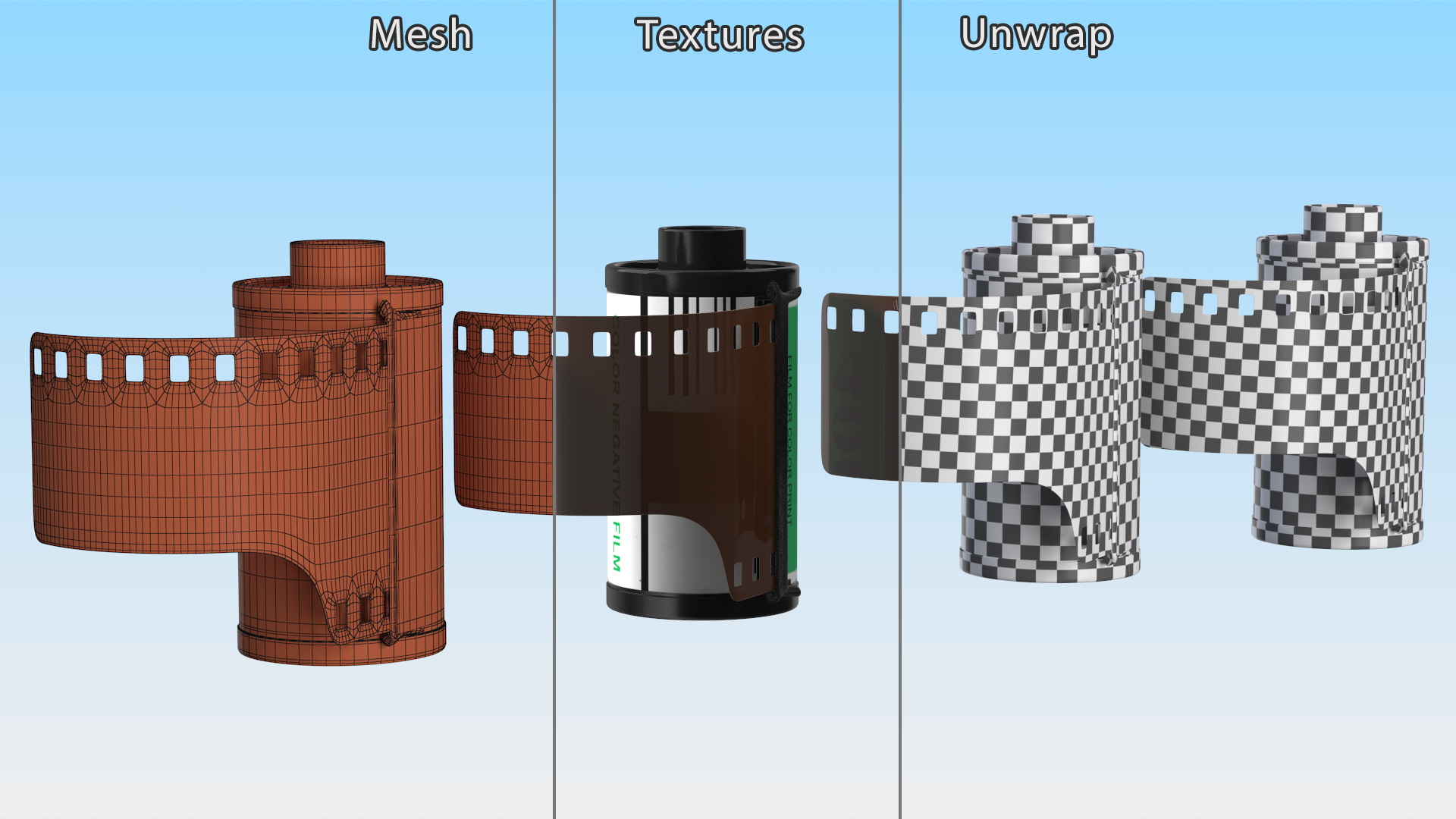 Color Print Film for 35mm Fur 3D model