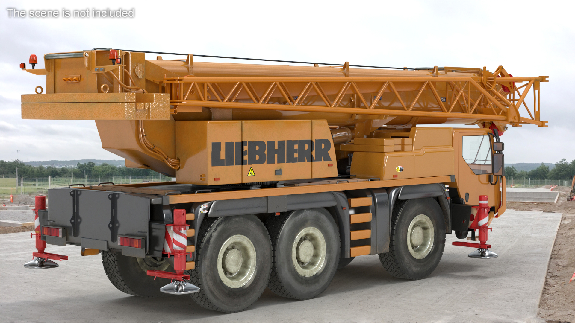 3D Liebherr Mobile Crane