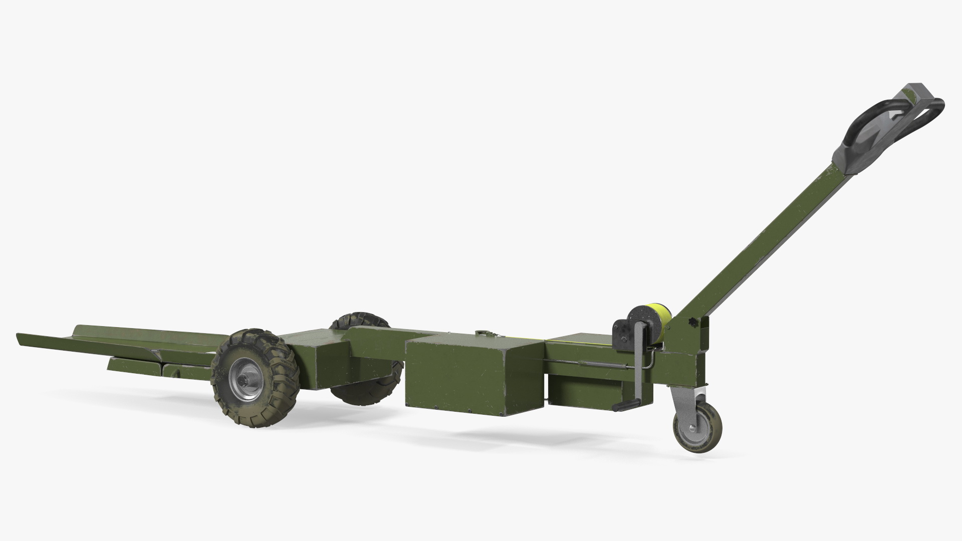 Light Aircraft Towbar Dirty 3D